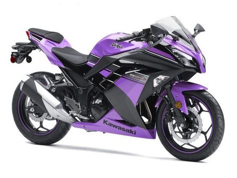 Kawasaki latest version in india Moto Ninja, Purple Motorcycle, Motos Kawasaki, Purple Bike, Cool Bike Helmets, Motos Suzuki, Pink Motorcycle, Stylish Bike, Kawasaki Bikes