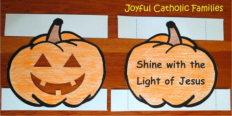 “Shine with the Light of Jesus” Jack-o-Lantern Shine With The Light Of Jesus Pumpkin, Shine For Jesus Craft, Jesus Is The Light Of The World Craft, Bedtime Prayers, Jesus Crafts, Halloween Lesson, Thanksgiving Activities For Kids, Bible Crafts For Kids, Church Crafts