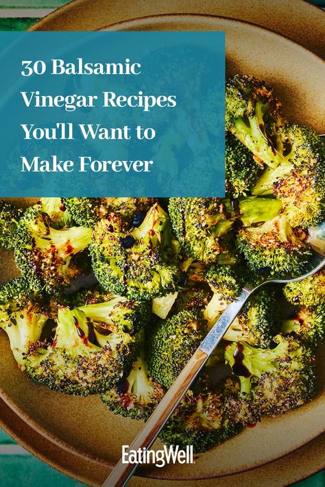 These highly-rated recipes feature rich and tart balsamic vinegar in fan-favorite recipes, from delicious roasted veggies to convenient entrées. Recipes like our Slow-Cooker Balsamic Short Ribs and Crispy Smashed Broccoli with Balsamic & Parmesan ensure that your bottle of sweet and tangy balsamic vinegar never gets left behind. Recipes That Use Balsamic Vinegar, Vinegar Dinner Recipes, Balsamic Veggies Sauteed, Recipes With Balsamic Vinegar Glaze, What To Use Balsamic Glaze On, Recipes With White Balsamic Vinegar, Uses For Balsamic Vinegar, How To Use Balsamic Vinegar, Recipes With Fig Balsamic Vinegar