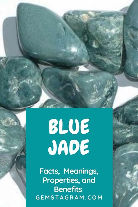 Blue Jade Crystal Meaning, Jade Benefits, Feng Shui Guide, Emotional Disturbance, Moon Crystals, Jade Meaning, Moving Clouds, Jade Crystal, Blue Jade