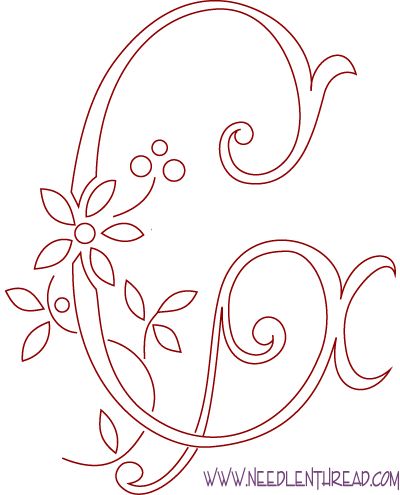 Monogram for Hand Embroidery - the letter G Hand Embroidery Letters, Monogramm Alphabet, The Letter G, The Letter C, Ideas Embroidery, Alfabet Letters, Embroidery Alphabet, Diy Letters, Embroidery Letters