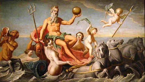 Myth of Poseidon, God of the Sea *** John Singleton Copley, John Singleton, France Culture, 18th Century Paintings, London Artist, Greek And Roman Mythology, Roman Mythology, Classic Paintings, Greek Gods