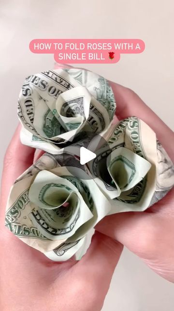 How To Make Flower Dollars, Diy Money Rose Bouquet, Diy Money Roses How To Make, Money Roses Bouquet Dollar Bills Diy, Dollar Roses How To Make A, How To Make Money Flower Bouquet Diy, How To Fold Money Into A Flower, Money Folded Into Flowers, Bouquet Of Money Roses