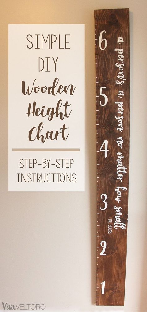 Grow Chart For Kids, Height Chart Diy, Growth Chart Ruler Diy, Growth Charts Diy, Wooden Ruler Growth Chart, Growth Chart For Kids, Kid Height Ruler, Perlengkapan Bayi Diy, Wooden Height Chart