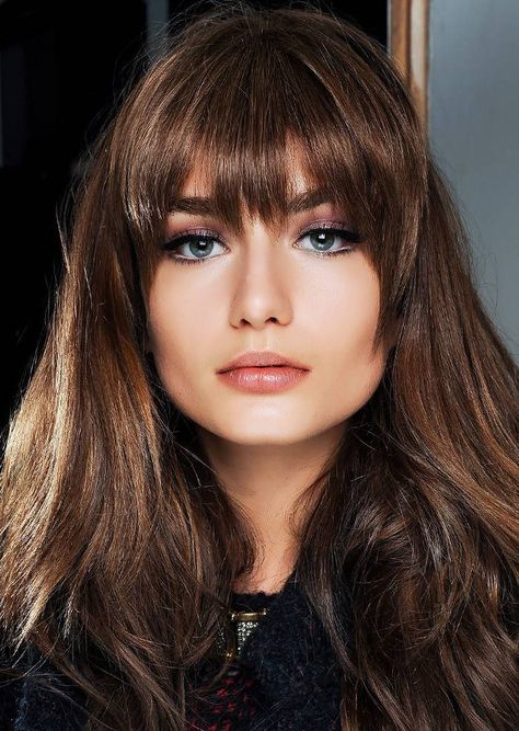 The Best Fringe for Every Face Shape | Byrdie UK Best Long Haircuts, Layered Hair With Bangs, Kadeřnické Trendy, Fringe Hairstyles, Long Hair With Bangs, 짧은 머리, Haircuts For Long Hair, روتين العناية بالبشرة, Long Hair Cuts