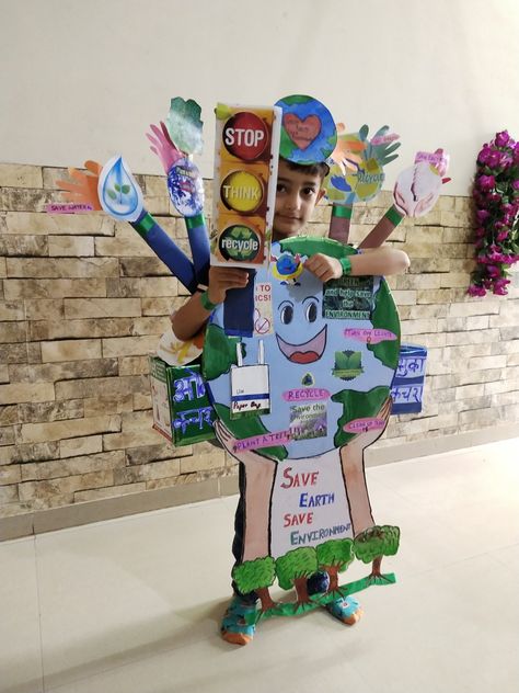 Earth Day Fancy Dress Ideas, Save Water Fancy Dress For Kids, Save Earth Fancy Dress Ideas, Best Fancy Dress Costumes Kids, Kids Fancy Dress Ideas, Fancy Dress Themes, Fancy Dress Ideas For Kids, Best Fancy Dress Costumes, Science Exhibition Projects