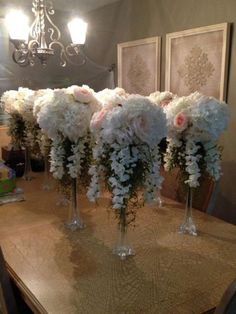 Dollar Store Wedding Centerpieces, Dollar Store Wedding, Dollar Store Centerpiece, Dollar Tree Wedding, Tall Wedding Centerpieces, Tree Centerpieces, Tall Centerpieces, Wedding Favors Cheap, Wedding Centerpieces Diy