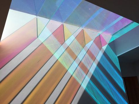 Levitt Architects Dichroic Glass Skylight Estilo Kitsch, Trondheim, Light And Space, Light Architecture, Light Installation, Dichroic Glass, Light Art, Interior Architecture Design, Light And Shadow