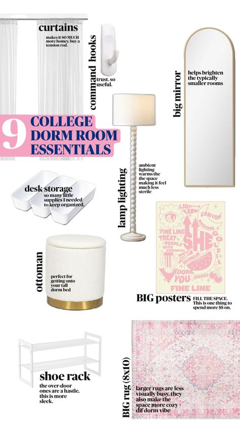 College Dorm Inspiration, Unc Dorm, Coquette Dorm, Dorm Preppy, Pinterest Key, Posters Dorm, College Bed, Bedding Dorm, Dorm Prints