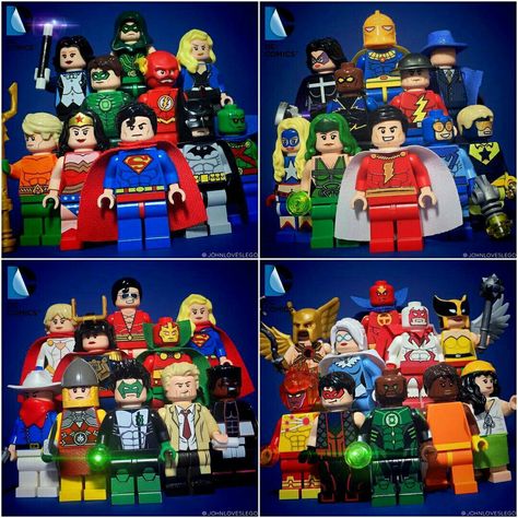 Lego Dc Minifigures, Lego Justice League, Lego Jedi, Superman Pictures, Pokemon Stories, Dc Comics Wallpaper, Lego Custom Minifigures, Amazing Lego Creations, Lego Batman Movie