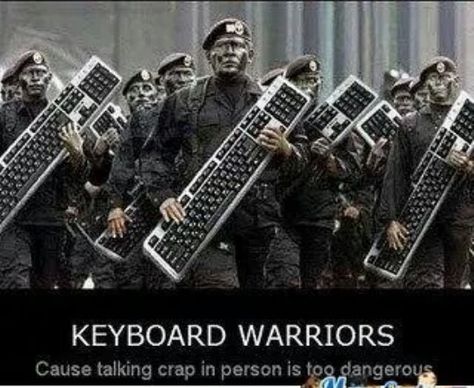 Keyboard warriors lol Keyboard Warrior, Yong Jun Hyung, Vegan Memes, Homeland Security, Girl And Dog, Best Memes, Meme Pictures, New Memes, Soldier