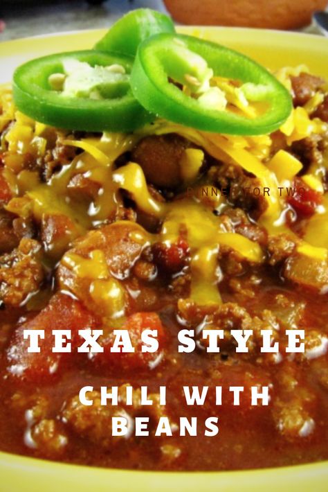 An Easy Texas Chili with Beans recipe made with turkey or beef. Some say that Texas Style Chili doesn’t have beans, but we love our Texas Chili recipe with Beans. #EasyChiliRecipe #ChiliWithBeans #MyTurnforus #TexasStyleChili #TexasStyleChiliWithBeans Ranch Style Beans Chili, Texas Chili No Beans, Best Texas Chili Recipe, Chili With Beans Recipe, Chile Beans, Chili Recipe With Beans, Authentic Texas Chili, Meatball Meals, Recipe With Beans