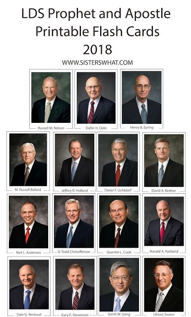 LDS Apostle and Prophet Printable Cards - Sisters, What! Lds Prophet And Apostles Game, General Conference Activity Days Ideas, Get To Know The Apostles Game, General Conference Games, Lds Conference Activities Kids, Lds Conference Activities, Lds Games, Sacraments Activities, General Conference Activities For Kids