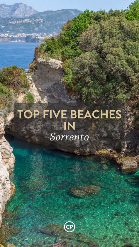 You don't need to venture far to find sublime swimming spots in Sorrento. Sorrento Photo Spots, Map Of Sorrento Italy, Beaches In Sorrento Italy, Sorrento Honeymoon, Sorrento Italy Aesthetic, Southern Italy Travel, Sorrento Italia, Italy Sorrento, Sorrento Beach