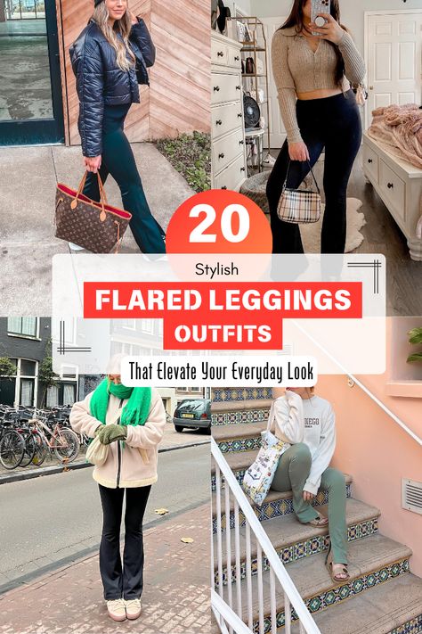 Flared Leggings Outfits How To Style Wide Leg Leggings, Black Flared Leggings Outfit Casual, Shoes With Flare Leggings, How To Dress Up Flared Leggings, Black Flare Pants Outfit Winter, Black Flare Leggings Outfit Casual, How To Style Black Flare Leggings, Lululemon Flare Leggings Outfit, Flare Pants Outfit Winter