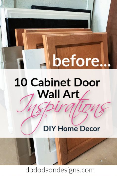 10 ways to up-cycle cabinet doors. Headboard Made From Cabinet Doors, Stencils For Cupboard Doors, Upcycle Kitchen Cabinet Doors, Reuse Cabinet Doors Ideas, Recycled Cabinet Doors, Wood Cabinet Doors Ideas, Upcycle Cabinet Doors Diy Projects, Cabinet Door Diy Projects, What To Do With Old Cabinet Doors