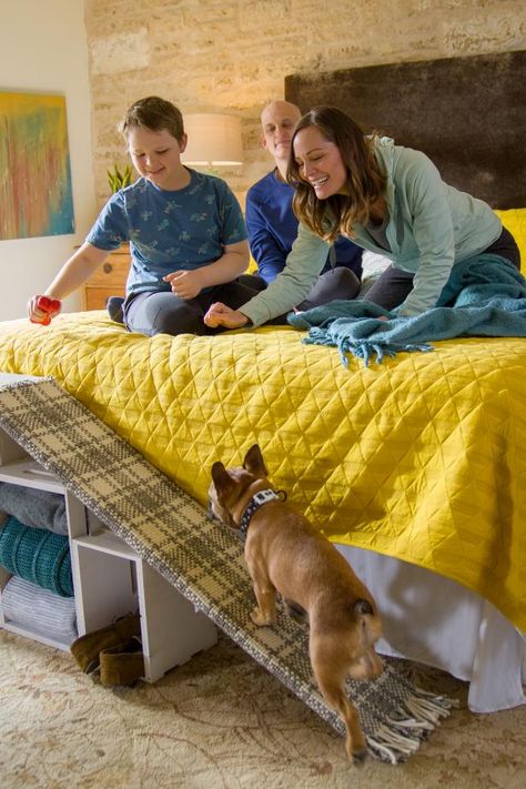 Dog Ramp For Bed Diy How To Build, Easy Diy Dog Ramp For Bed, Diy Dog Stairs To Bed, Diy Dog Ramp For Bed, Bed Ramp, Dog Ramp For Stairs, Dog Ramp Diy, Diy Dog Wheelchair, Dog Steps For Bed