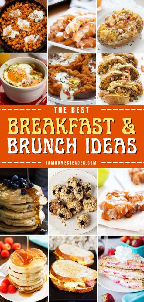 If you have no time to think about breakfast ideas then you'll love this list of easy and simple breakfast ideas! Save this pin if hearty, cheesy, and especially breakfast ideas with eggs sound good to you! Kickstart your day with these recipes! Mass Breakfast Ideas, Easy Take Along Breakfast Ideas, Take Along Breakfast Ideas, Breakfast For 6 People, Fun Family Breakfast Ideas, Sunrise Service Breakfast Ideas, Breakfast Ideas For Elderly, Contential Breakfast Ideas, Breakfast Specials Restaurant