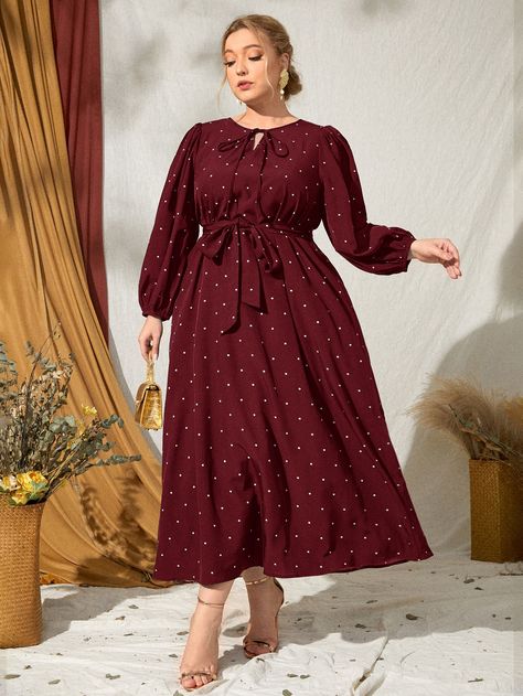 Plus Size Modest Dress, Modest Dress Plus Size, Big Women Fashion Plus Size Outfits, Dress For Big Size Woman, Causal Frocks, Plus Size Winter Outfits, Plus Size Maxi Dress, Modern Tops, Fall Plus Size