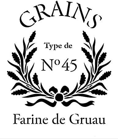 Amazon.com: Farine De Gruau Stencil by StudioR12 | French Grains Word Art - Reusable Mylar Template | Painting Chalk Mixed Media | Use for Wall Art DIY Home Decor - STCL1427_1 | Multiple Sizes Avail (8.5" x 11") Colonial Farmhouse Decor, French Stencil, Stenciled Pillows, Pillows Diy, Word Stencils, Language Quotes, Stencil Furniture, Tutorials Diy, Drawing Sketching