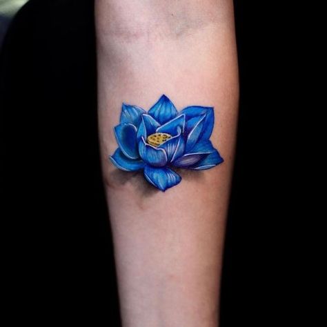 30 Best Blue Lotus Tattoo Ideas  30 Color Lotus Tattoo Design, Blue Lotus Flower Tattoo, Blue Tattoos For Women, Blue Flower Tattoo, Blue Lotus Tattoo, Lotus Tattoo Meaning, Lotus Flower Tattoo Meaning, Chandelier Tattoo, Blue Flower Tattoos