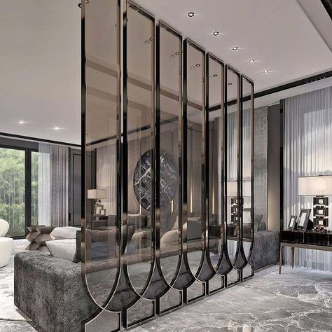 home partition wall ideas partition wall ideas for living room partition wall bedroom ideas Glass Partition Designs, Modern Partition, Modern Partition Walls, Partition Ideas, Wall Partition Design, Painted Living Room Furniture, Glass Partition Wall, Living Room Wall Designs, Divider Design