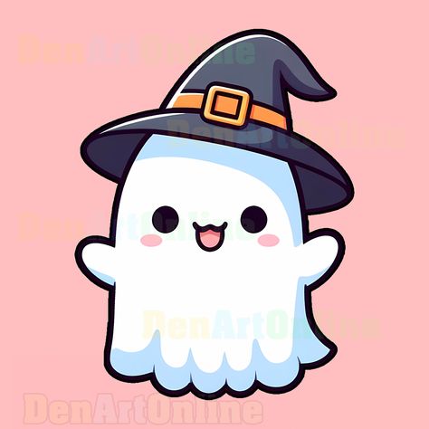 Cute Halloween Ghost Drawing, 3 Person Matching Pfp Halloween, Cartoon Ghost Drawing, Kawaii Halloween Art, Ghost Art Cute, Cute Ghost Drawings, Chibi Ghost, Kawaii Ghost, Ghost Cute