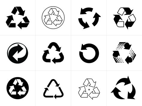 recycling logo. - Google Search Beauty Products Labels, Recycle Logo, Logo Personal, Recycle Symbol, Eco Logo, Logo Luxury, Siluete Umane, Arrow Signs, Icon Design