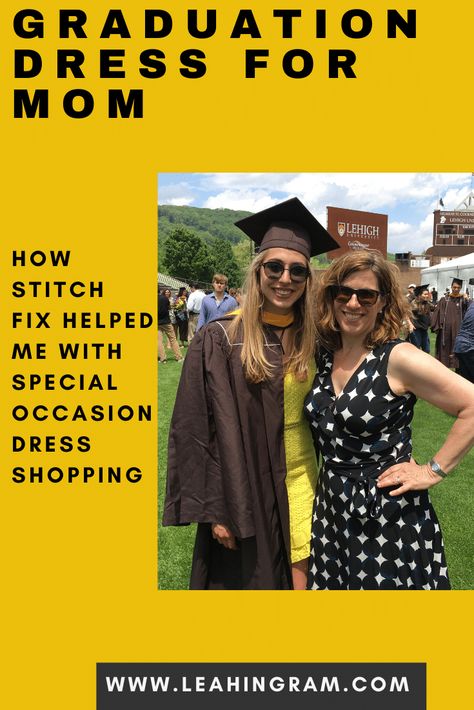 If you're looking for a college graduation dress for mom, this blog post provides ideas based on my own experience using online stylist Stitch Fix to get a classy university outfit for my daughter's graduation. Stitch Fix also offers plus size options. Overall, these ideas can help for a graduation dress for spring, summer, winter or fall. #graduationdress #graduationdressideas #graduationdressformom #graduationdresscollegeplussize #stitchfix Graduation Dress College Plus Size, Mom Graduation Outfit, Dresses To Wear To Graduation, Graduation Outfits For Mothers, Graduation Dress For Mom, College Graduation Dress, High School Graduation Outfit, Graduation Outfits For Women, Graduation Guest Outfit