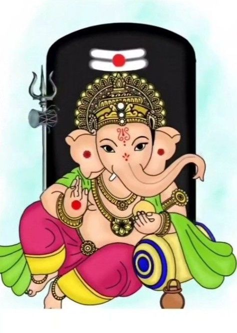 Ganpati Drawing For Competition, Drawing Of God Ganesh, Ganapati Lippan Art, Ganesh Rangoli Design Ganesha, Vinayaka Images Drawing, Rangoli Designs Ganesha Easy, Bonalu Drawing, Ganesha Drawing Painting, Cute Ganesha Painting