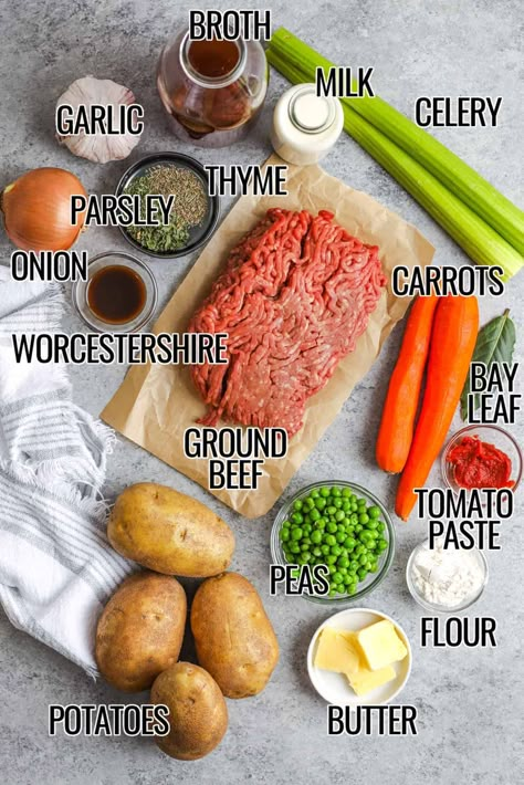 Amish Hotdish, Potato And Ground Beef Casserole, Cottage Pie Recipe Beef, Keto Hamburger Meat Recipes, Potato And Ground Beef, Beef Cottage Pie, Keto Hamburger, Easy Shepherds Pie, Ground Beef Recipes Keto