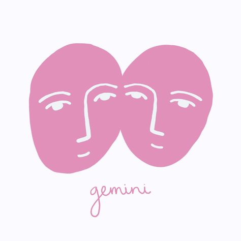 Gemini Pink Aesthetic, Gemini Symbol Aesthetic, Gemini Decor, Gemini Logo, Gemini Illustration, Gemini Princess, Pink Gemini, Gemini Images, Taurus Szn