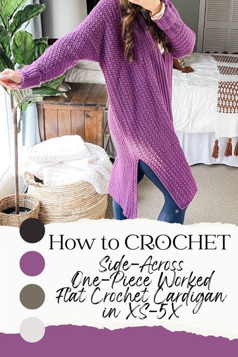 Crochet Duster Pattern Free Plus Size, Free Crochet Coat Patterns For Women, Crochet Bathrobe Pattern Free, C2c Cardigan Pattern Free, Best Crochet Stitches For Sweaters, Free Cardigan Crochet Pattern, Crochet Bed Jacket, Crochet Cotton Cardigan, Crochet A Cardigan