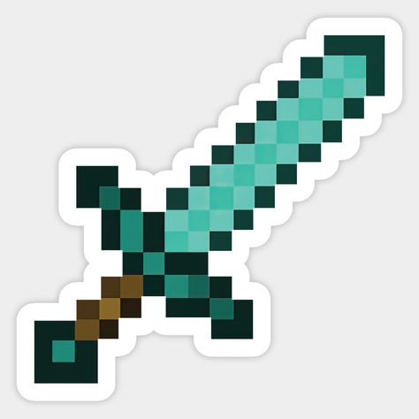 Minecraft Diamond, Minecraft Stickers, Trending Stickers, Minecraft Logo, Vw Ideas, Diy Minecraft, Zombie Hand, Minecraft Wallpaper, Cute Laptop Stickers