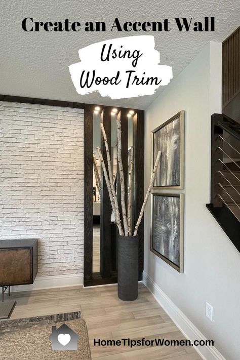 Painting a room or accent wall is great. Add wood trim to dress up that wall & you'll transform the room into a special place you'll want to spend more time in. Ready for some ideas? We show you how model home's have been decorated - entryways, living spaces, home offices & bedrooms ... so let's get started. How To Dress Up Plain Walls, Accent Wall Picture Frames, Painting A Room, Off White Walls, New Paint Colors, Decorating Walls, Picture Frame Molding, Design Your Own Home, Selling Tips