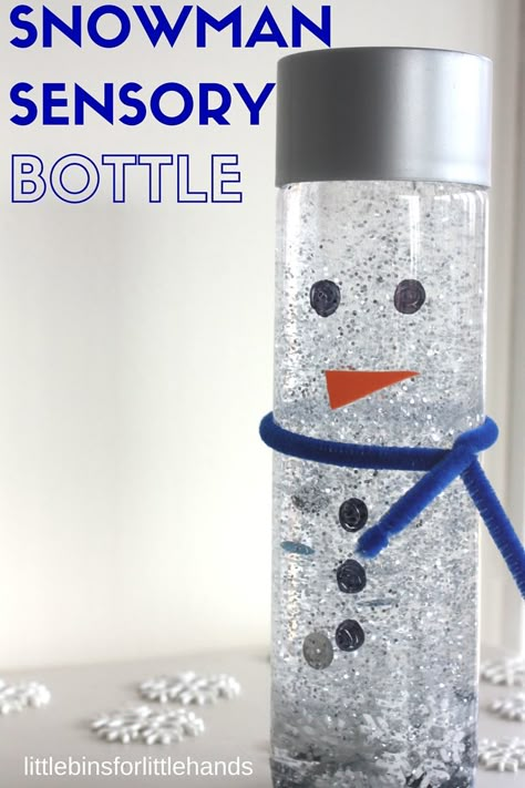 Snowman Sensory Bottle Melting Snowman Winter Activity Calm Down Bottle, Snowmen Activities, Discovery Bottles, Sensory Bottle, Crafts And Activities For Kids, Winter Activities For Kids, Sensory Bottles, Winter Preschool, Winter Crafts For Kids