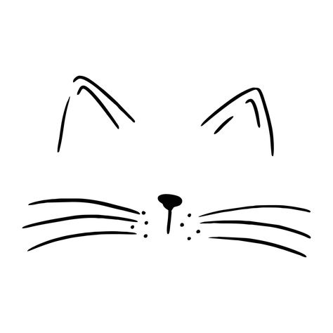 Cat Face art Print, Cat face icon, Cat face flat , black cat face icon isolated on white, Cat Tattoo Projects, Cute cat face, whiskers, ears and nose line icon, Cute cat face printed art t shirt White Cat Tattoo, Icon Cat, Black Cat Face, Animal Outline, Cute Cat Face, Diy Leather Projects, Icon Cute, Face Icon, Hand Painted Earrings