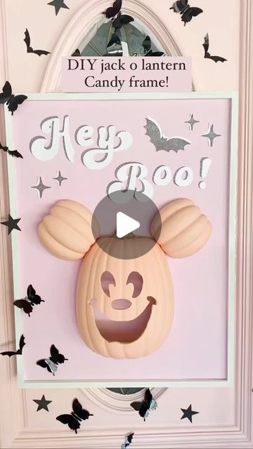 Trish 💕 Beautiful Lifestyle Blogger on Instagram: "DIY Mickey Jack o Lantern Frame 🖼️ How cute is this you guys!!! Comment “shop” for the links! I thought it be cute to add a cute touch to the viral diy Halloween frame so I made this! And you can add candy inside 🍭 for everyone that stops by! I think it turned out so cute! Hope you guys love it!!! 🤩 
.

Comment SHOP below to receive a DM with the link to shop this post on my LTK ⬇ https://liketk.it/4PGPZ

Disney Mickey Jack o lantern frame!  #ltkparties #ltkseasonal #ltkhome
.
.
#diy #disney #diycrafts #diyhomedecor #halloween #pinkoween #pinkhalloween #halloweendecor #halloweendecorations #trendsetter #viral #diyprojects #betterhomesandgardens #amazon #walmart #pinterest #ltk #amazonfinds #halloweendiy #homegoods #pink #pastels #cricu Halloween Frame, Beautiful Lifestyle, Halloween Frames, Diy Disney, Instagram Diy, Pink Halloween, Jack O, Diy Halloween, Halloween Diy