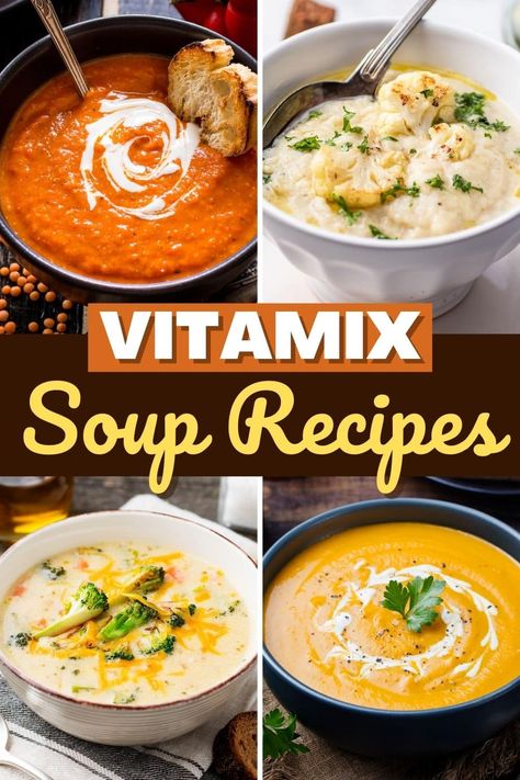 Potato Soup Vitamix Recipes, Vitamix Cauliflower Soup Recipes, Vitamix Chicken Soup Recipes, Vitamix Tortilla Soup Recipe, Vitamix Cauliflower Soup, Soup Vitamix Recipes, Vitamix Soup Recipes Healthy, Vitamix Carrot Soup, Blender Soups Healthy