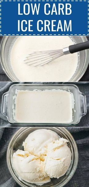 Comidas Keto, Vanilla Ice Cream Recipe, Low Carb Ice Cream, Postre Keto, Homemade Vanilla Ice Cream, Ice Cream Ingredients, Keto Ice Cream, Low Carb Diets, Low Carb Dessert