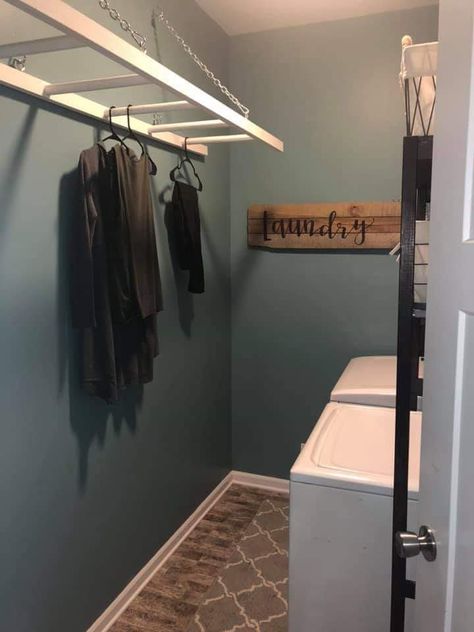 Laundry ladder Laundry Ladder, Laundry Chute, Laundry Room Ideas Small Space, Rustic Laundry Rooms, Laundry Room Wall Decor, Mudroom Laundry Room, Laundry Room Renovation, Laundry Room Inspiration, Laundry Room Remodel