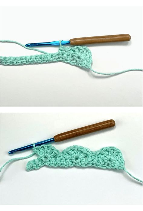 Step by Step tutorial for shell crochet stitch, including beautiful variations of the scalloped stitch used for edging. Shell Crochet Stitch Tutorials, Crochet Scalopped Edge, Crochet Scallop Border Free Pattern, Crochet Scollop Edge, How To Crochet Scalloped Edge, Crochet Shell Border Scalloped Edge, Scallop Crochet Stitch, Scallop Stitch Crochet, Crochet Scalloped Edge Pattern