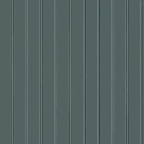 Beadboard paneling has never been easier. This realistic wood peel and stick wallpaper in a green colorway helps set the tone for casual comfort. Create simple, farmhouse-inspired interiors in a few easy steps. When you're ready for a change, simply peel away. It's perfect for beadboard ceilings, bathroom walls, stair Kitchen Wainscoting Ideas, Black Bead Board, Green Beadboard, Brighten Kitchen, Beadboard Wallpaper, Beadboard Paneling, Beadboard Ceiling, Vinyl Rug, Stair Risers