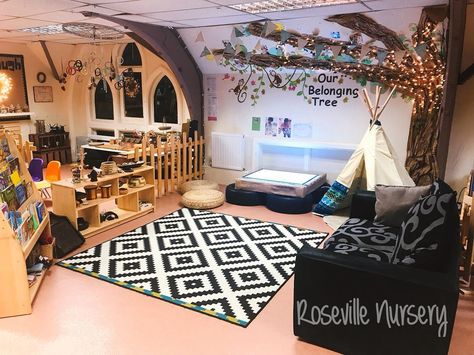 Childcare Room Ideas, Communication Friendly Spaces, Nursery Room Ideas Childcare, Preschool Classroom Layout, Reception Classroom, Preschool Decor, Eyfs Classroom, Family Day Care, Early Childhood Learning