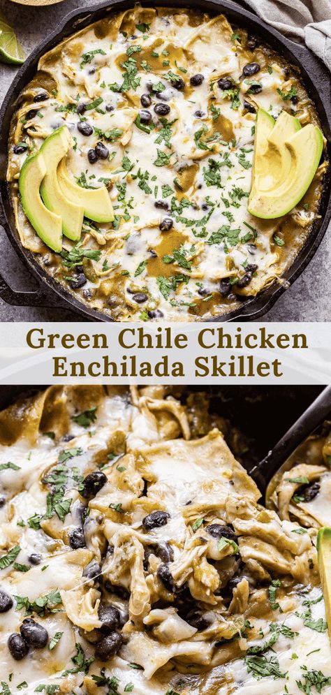 Clean Eating Enchiladas, Green Chicken Enchilada Casserole Corn Tortillas, Green Chile Chicken Skillet Enchiladas, Green Chili Chicken Enchiladas Casserole, Green Chicken Enchilada Soup, Enchilada Skillet Recipe, Traditional Enchiladas, Recipe Runner, Enchiladas Easy