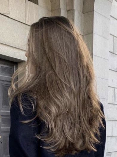 Level 6 Natural Hair Color, Light Smokey Brown Hair, Healthy Dark Blonde Hair, Dark Dark Blonde Hair, Light Brown Blondish Hair, Hair Inspo Dark Blonde, Mousy Brown Hair Aesthetic, Long Mousy Brown Hair, Darkest Blonde Hair