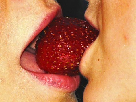 Strawberry Kisses Aesthetic, Crossover Ships, Strawberry Beret, Strawberry Kisses, The Modern Prometheus, Aphrodite Aesthetic, Strawberry Cupcake, Lip Beauty, Sweet Kisses