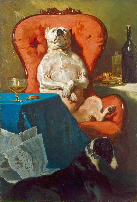 https://flic.kr/p/wvz42v | Alfred Dedreux - Pug Dog in an Armchair 1857 | Visit my portfolio site: celestial-images.artistwebsites.com/ Anjing Pug, Franz Marc, Hermitage Museum, Canine Art, Art Et Illustration, Oil Painting Reproductions, Old Paintings, Art And Illustration, Art Memes