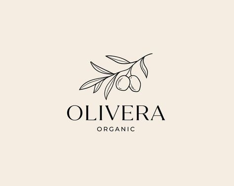 Olive Branch Logo, Vine Logo, Herb Logo, Olive Tattoo, Sweet Logo, Olive Oil Packaging, Goat Logo, Organic Logo Design, Creative Logos