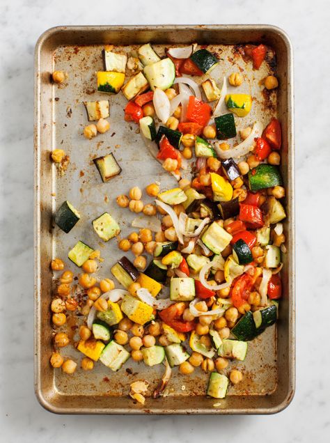 Roasted Chickpea Ratatouille Roasted Chickpea, Ratatouille Recipe, Roasted Chickpeas, Meatless Meals, Love And Lemons, Chickpeas, One Pot Meals, Vegetarian Dishes, Ratatouille